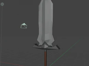 large two-handed sword 3D Model