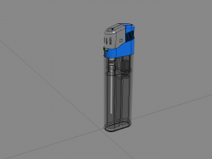 disposable lighter- lawrence3dmodel Model 3D