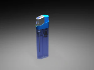 disposable lighter- lawrence3dmodel 3D Model