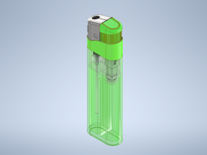 disposable lighter- lawrence3dmodel Model 3D