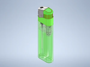 disposable lighter- lawrence3dmodel 3D Model