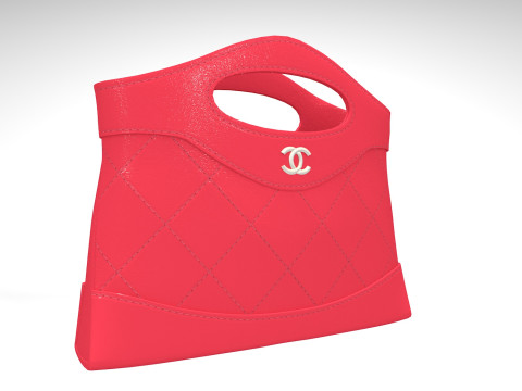 Handbag Nano 31 hot pink 3Dモデル