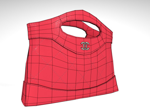 Handbag Nano 31 hot pink 3Dモデル