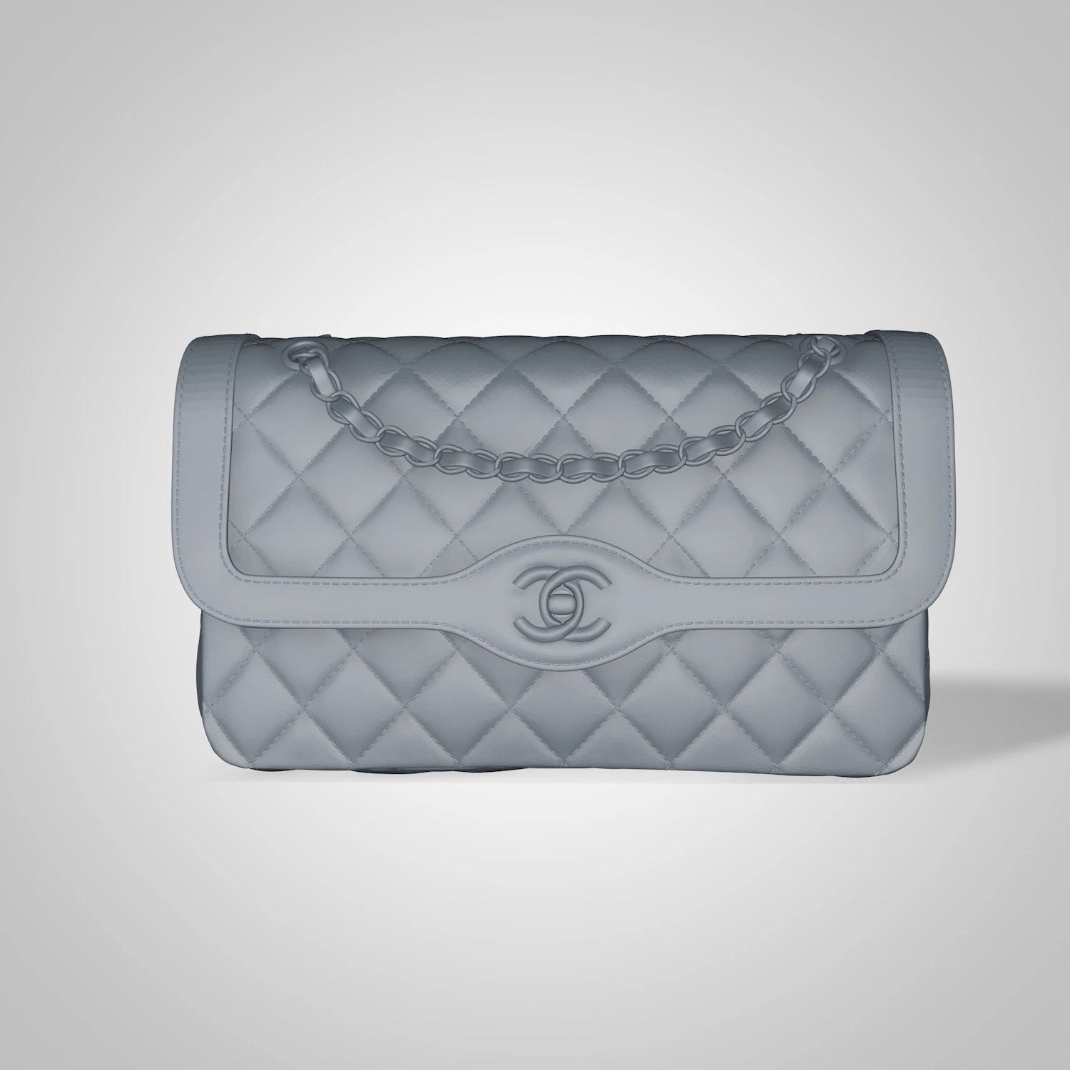Handbag two tone 3D Print Model .c4d .max .obj .3ds .fbx .stl .blend 