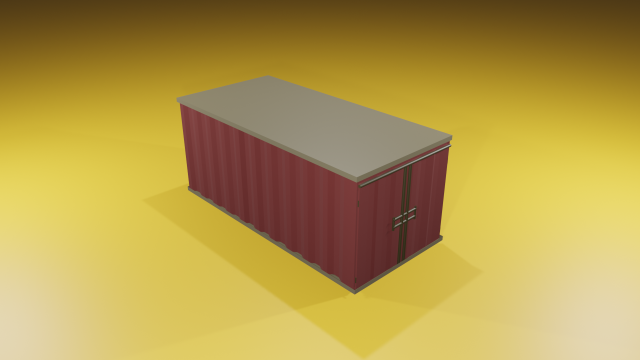 container 3D Модель .c4d .max .obj .3ds .fbx .stl .blend 