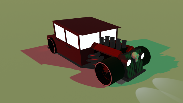 hotroad 3D Model .c4d .max .obj .3ds .fbx .stl .blend