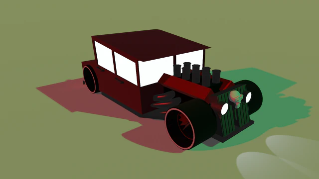 горячая дорога 3D Модель .c4d .max .obj .3ds .fbx .stl .blend 