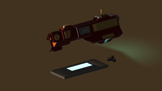 spaceship 3D Model .c4d .max .obj .3ds .fbx .stl .blend 