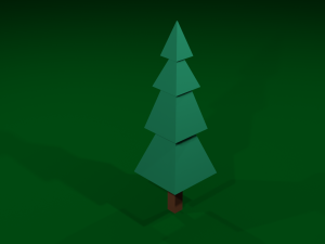 trees 3d set 3D Model