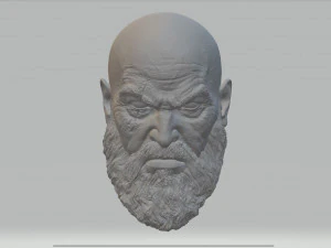 Głowa Kratos wydruk 3D stl Model do druku 3D