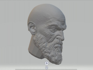 kratos head 3dprint stl 3D Print Model