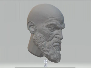kratos head 3dprint stl 3D Print Model