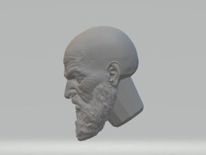 kratos head 3dprint stl 3D Print Model