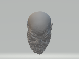 kratos head 3dprint stl 3D Print Model