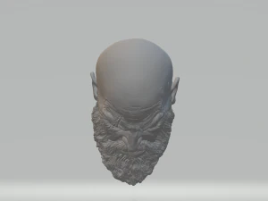 kratos head 3dprint stl 3D Print Model