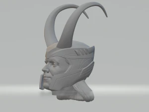 3D печать головы Локи и шлема 3D Принт Модель