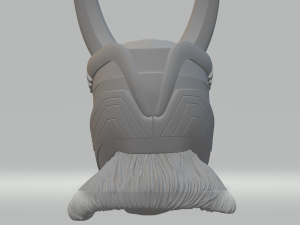 loki head with helmet 3dprint 3D-Druckmodell