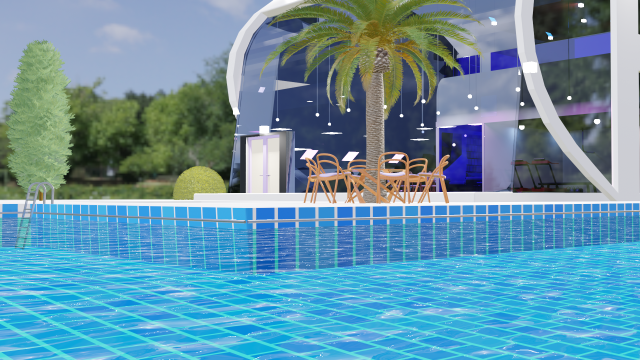 modern house 3D 模型 .c4d .max .obj .3ds .fbx .stl .blend 