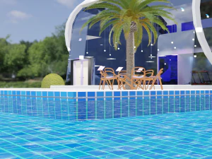 nowoczesny dom Model 3D