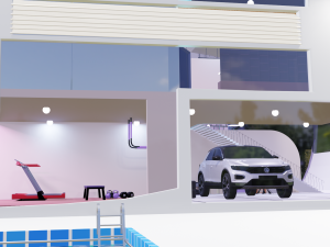 modern house 3D 模型