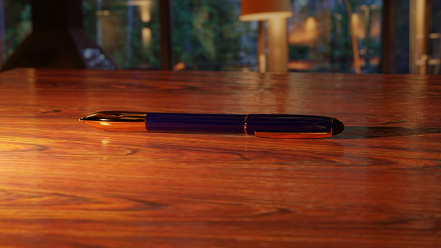 Ballpoint pen 3D Model .c4d .max .obj .3ds .fbx .stl .blend 