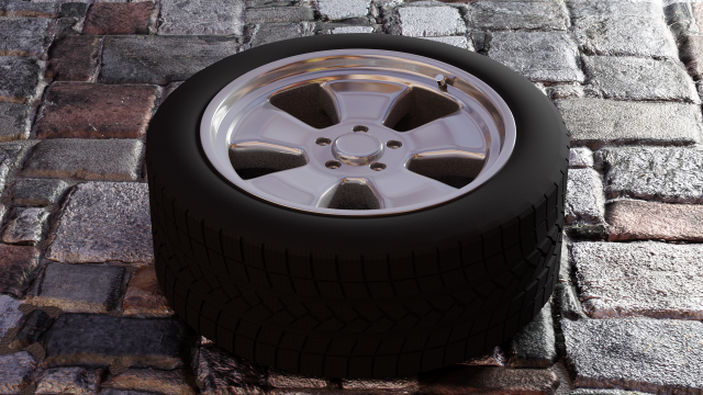 Car wheel Modelo 3D .c4d .max .obj .3ds .fbx .stl .blend 