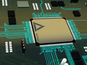 3D-Chip 3D Modell