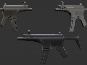 Character Military Wolf with SMG 3Dモデル