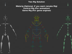 Character Military Bull with Rifle 3D Model