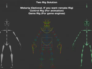 Персонаж військового бика з гвинтівкою 3D Модель