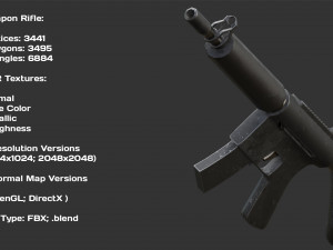 Character Military Bull with Rifle 3D Model