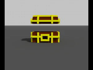 ba&uacute; de tesouro Modelo 3D