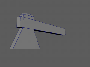 stylized pillar signboard low-poly Modello 3D