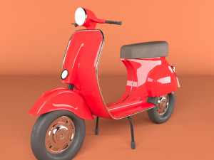 Classic Vespa 3D Model