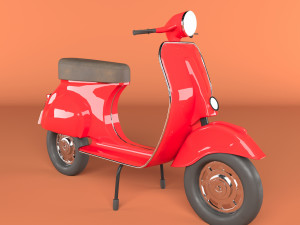 Classic Vespa 3D Model
