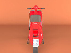 Classic Vespa 3D Model