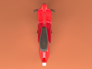 Classic Vespa 3D Model