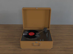 Tocadiscos Modelo 3D
