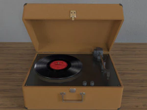 Tocadiscos Modelo 3D
