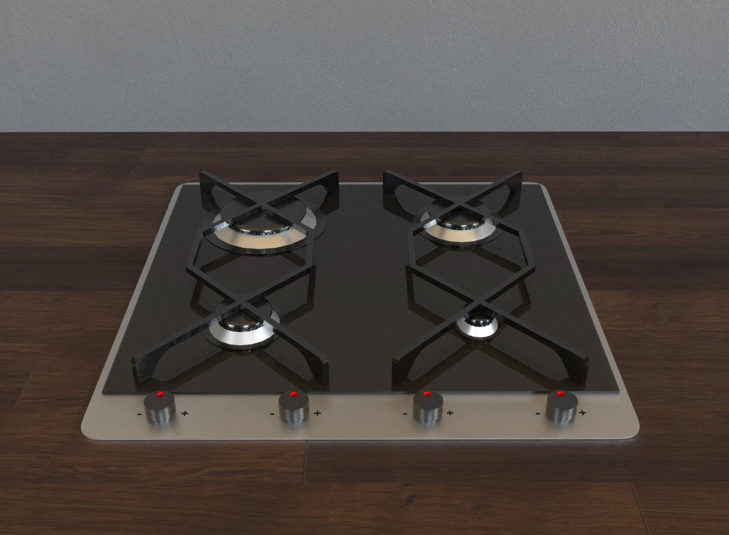 Fireplate 3D Model .c4d .max .obj .3ds .fbx .stl .blend 