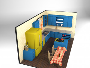 Classic Kitchen 3D Model