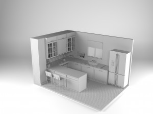 Modern Kitchen 3D Model