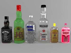 Alcol Collection Low-poly 3D 模型