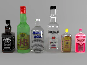 Koleksi Alcol Poli rendah Model 3D