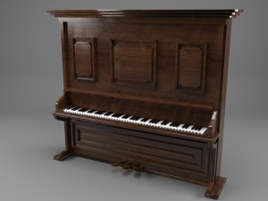 Classic Piano 3D Model
