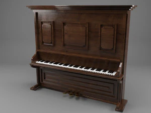 Piano Cl&aacute;ssico Modelo 3D