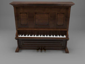 Piano Cl&aacute;ssico Modelo 3D