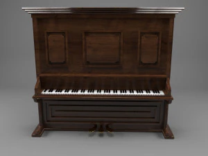 Piano Cl&aacute;ssico Modelo 3D