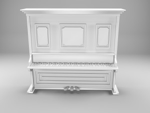 Classic Piano 3D Model