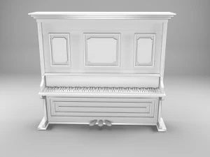 Piano Cl&aacute;ssico Modelo 3D